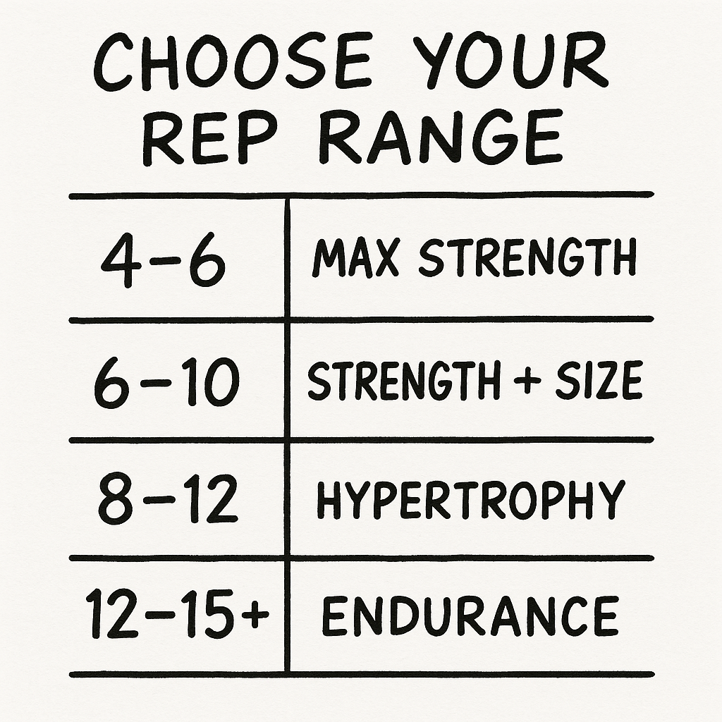 Rep Range Chart